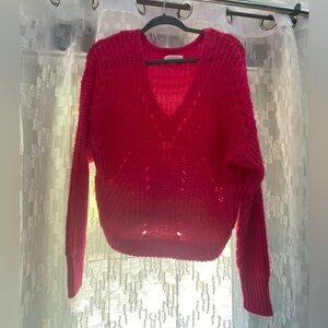 Neon Pink Aeropostale Knit Sweater